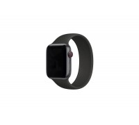 Ремешок силиконовый для Apple Watch 42-44 мм "Монобраслет" цвет черный размер L9  (176 мм)