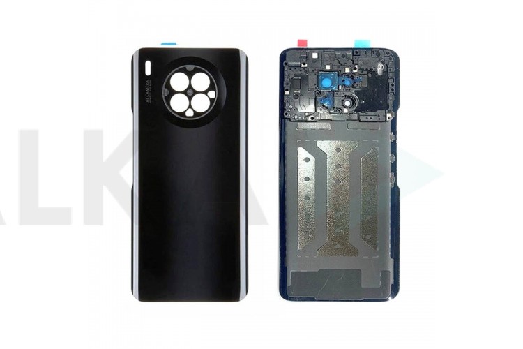 Задняя крышка для Huawei Honor 50 Lite (черный) + стекло камеры в рамке + проклейка HQ