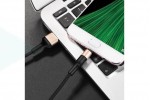 Кабель USB - USB Type-C HOCO X26, 2,4A (черно-золотистый) 1м (в оплетке)