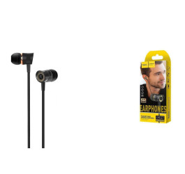 Наушники вакуумные проводные HOCO M37 pleasant sound (черный)