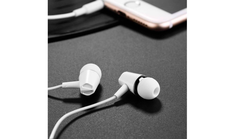 Наушники вакуумные проводные HOCO M34 honor music e (белый)