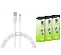 Кабель USB - MicroUSB BOROFONE BX14 2A (белый) 3м (LinkJet)