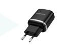 Сетевое зарядное устройство USB BOROFONE BA36A QC3.0 single port 2100mAh (черный)