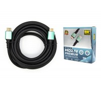 Кабель HDMI-HDMI (папа - папа) 5 м (V2.1) 8K
