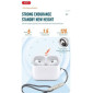 Наушники вакуумные беспроводные XO EV52 ANC noise-cancelling (full functions with buzzer + sliding volume) White