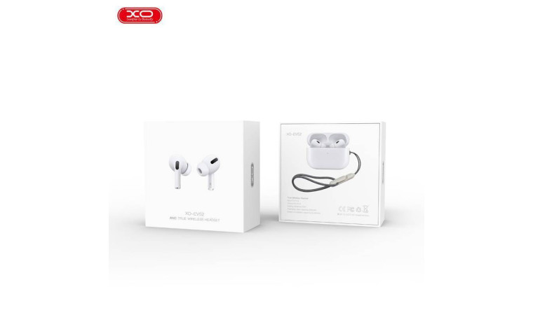 Наушники вакуумные беспроводные XO EV52 ANC noise-cancelling (full functions with buzzer + sliding volume) White Наушники вакуумные беспроводные XO EV52 ANC noise-cancelling (full functions with buzzer + sliding volume) White