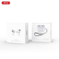 Наушники вакуумные беспроводные XO EV52 ANC noise-cancelling (full functions with buzzer + sliding volume) White