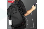 Рюкзак для ноутбука 17" XO CB02 Side USB Port, Quick Charge Black