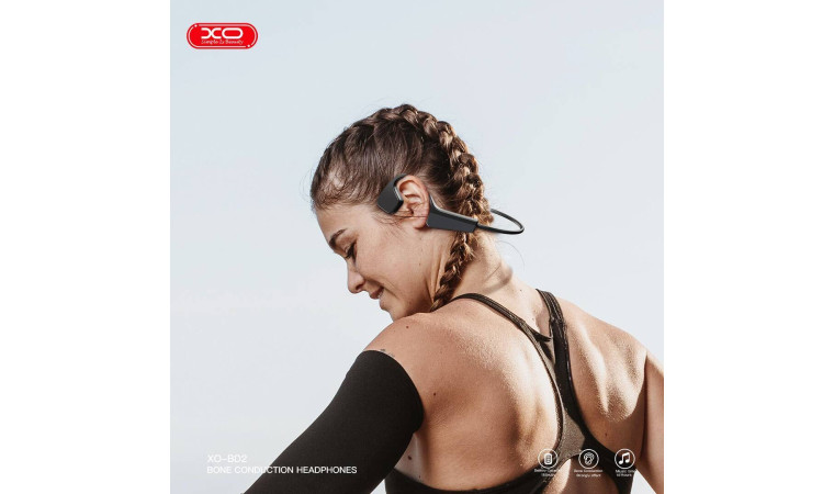 Наушники вакуумные беспроводные XO BD2 Depp Lightweight Bone Conduction Black Наушники вакуумные беспроводные XO BD2 Depp Lightweight Bone Conduction Black