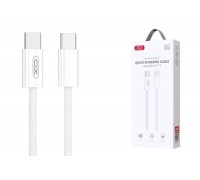 Кабель USB Type-C - USB Type-C XO NB-Q259 iPhone15 60W woven data cable White