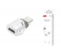 Переходник OTG XO NB256F micro Female to Apple OTG Adapter (with Lanyard) White