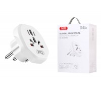 Сетевой адаптер-переходник XO WL23 (EU) standard to multi national universal wall socket White