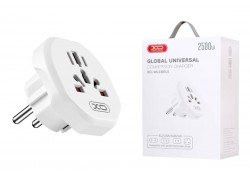 Сетевой адаптер-переходник XO WL23 (EU) standard to multi national universal wall socket White