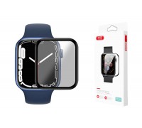 Защитное стекло XO FP1 3D full curverd HD PET  for iWatch 7 Black 41mm