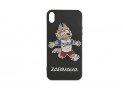 Чехол для iPhone Х матовый с рисунком, вариант 3 (черный)