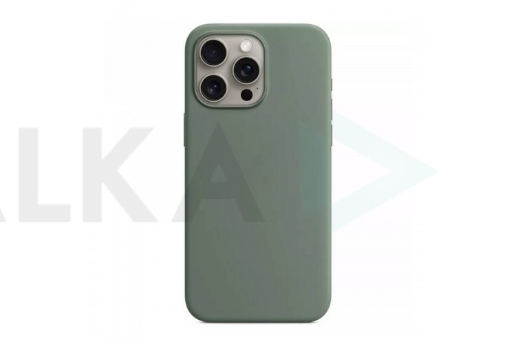 Чехол для iPhone 15 Pro (6,1) Soft Touch MagSafe Cypress (кипарис)
