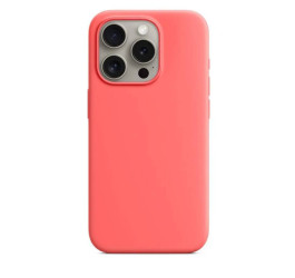 Чехол для iPhone 15 Pro (6,1) Silicone Case Soft Touch MagSafe Guava (гуава)