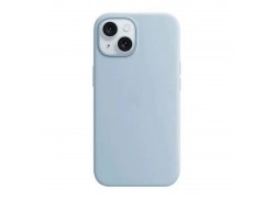 Чехол для iPhone 15 Pro (6,1) Soft Touch MagSafe Light Blue (светло-синий) 