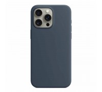 Чехол для iPhone 15 Pro (6,1) Soft Touch MagSafe Storm Blue (штормовой синий) 