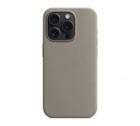 Чехол для iPhone 15 Pro Max (6,7) Soft Touch MagSafe Clay (серый) 