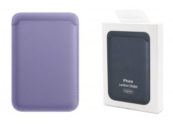 Кармашек визитница на телефона магнитный для MagSafe App wallet с анимацией в цвет (or.) (элегантный фиолетовый) Elegant purple