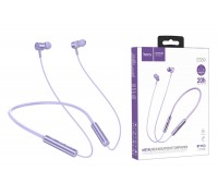 Наушники вакуумные беспроводные HOCO ES69 Platinum sports BT earphones headset Bluetooth (фиолетовый)