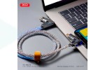 Кабель USB 4 в 1 XO NB276 Illuminated 4-in-1 Multifunctional Data Cable Gray