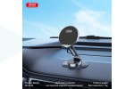 Держатель автомобильный для телефона XO C150 Magnetic 360° rotating with metal base (with one large and one small round iron piece) Black