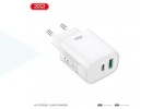 Сетевое зарядное устройство USB + USB-C XO CE29 20W 1USB-A+1USB-C Fast Charger White