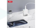 Сетевое зарядное устройство USB + USB-C + кабель Lightning-Type-C XO CE29 20W Fast Charger White