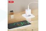 Сетевое зарядное устройство USB + USB-C XO CE30 30W  fast charger White