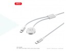 Беспроводное зарядное устройство XO CX030 Type-c to Type-c+ Metal Apple Watch Watch Charger Braided Cable White