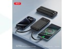 Универсальный дополнительный аккумулятор Power Bank XO PR248 USB-C 20W / USB-A 22.5W (comes with TYPE-C, Lightning cable) 10000mAh Black