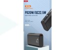 Универсальный дополнительный аккумулятор Power Bank XO PR155 PD20W+QC22.5W Metal Digital Display Touch Sensor Mini Fast Charging 10000mAh Black