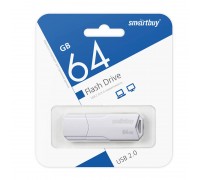 Флешка USB 2.0 SmartBuy CLUE White 64GB (SB64GBCLU-W)