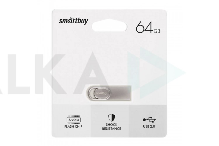 Флешка USB 2.0 SmartBuy M3 Metal 64GB (SB64GBM3)