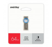 Флешка USB 2.0 Smartbuy MC2 Metal Blue 64GB (SB064GBMC2)