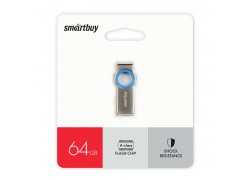 Флешка USB 2.0 Smartbuy MC2 Metal Blue 64GB (SB064GBMC2)