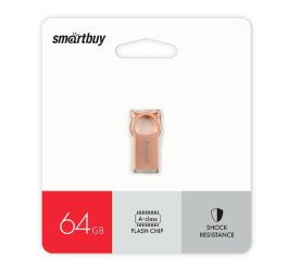 Флешка USB 2.0 Smartbuy MC5 Metal Kitty Pinky 64GB (SB064GBMC5)