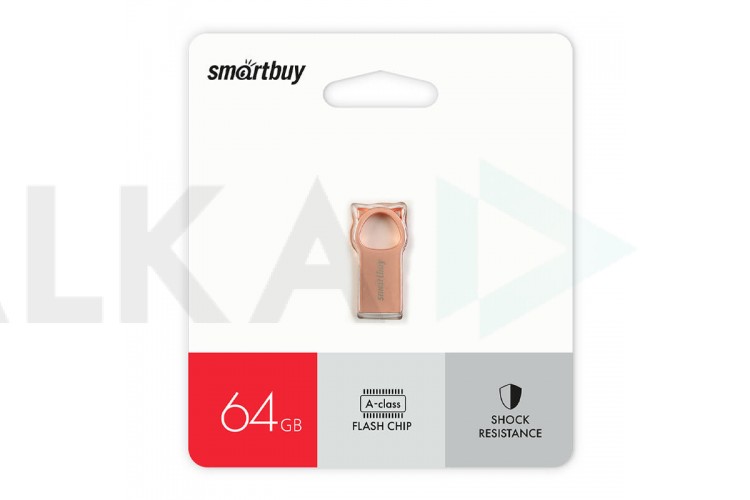 Флешка USB 2.0 Smartbuy MC5 Metal Kitty Pinky 64GB (SB064GBMC5)