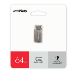 Флешка USB 2.0 Smartbuy MU30 Metal 64GB (SB064GBMU30)