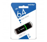 Флешка USB 2.0 Smartbuy Paean Black 64GB (SB64GBPN-K)