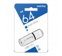 Флешка USB 2.0 Smartbuy Paean White 64GB (SB64GBPN-W)