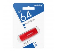 Флешка USB 2.0 SmartBuy Scout Red 64GB (SB064GB2SCR)