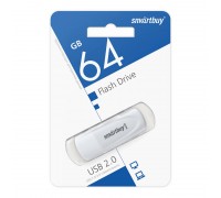 Флешка USB 2.0 SmartBuy Scout White 64GB (SB064GB2SCW)