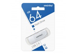 Флешка USB 2.0 SmartBuy Scout White 64GB (SB064GB2SCW)