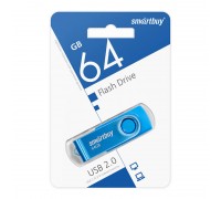 Флешка USB 2.0 SmartBuy Twist Blue 64GB (SB064GB2TWB)