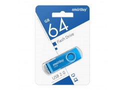 Флешка USB 2.0 SmartBuy Twist Blue 64GB (SB064GB2TWB)
