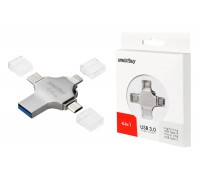 Флешка USB 3.0 Smartbuy MC15 Metal Quad 64GB (SB064GBMC15)