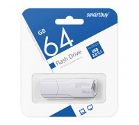 Флешка USB 3.0 /3.1 SmartBuy CLUE White 64GB (SB64GBCLU-W3)